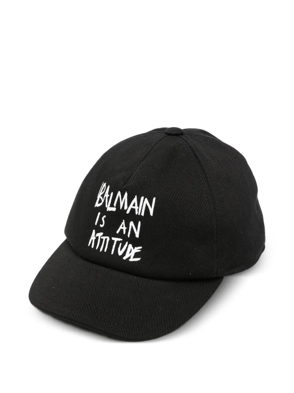 Balmain Kids logo-print baseball cap - Schwarz
