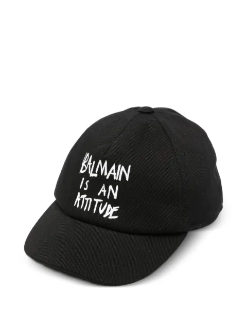 Balmain Kids logo-print baseball cap