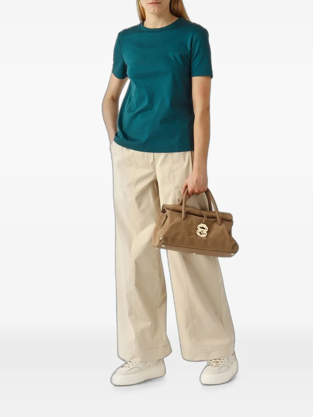  Max Mara Crew-neck T-shirt - Azul 