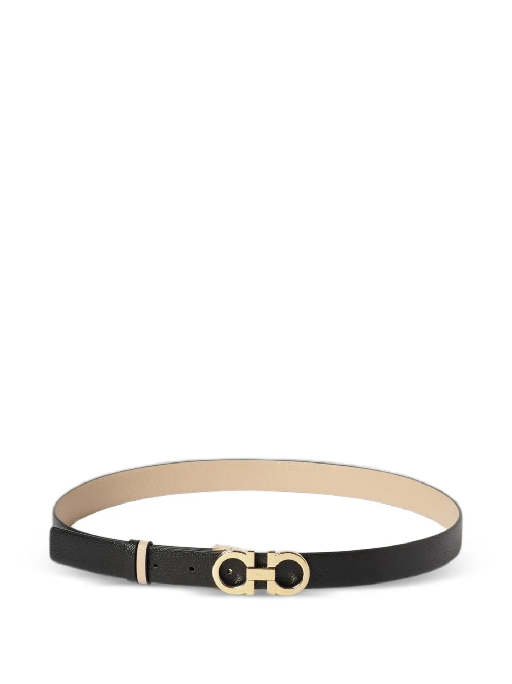 Ferragamo Gancini reversible belt - Nero