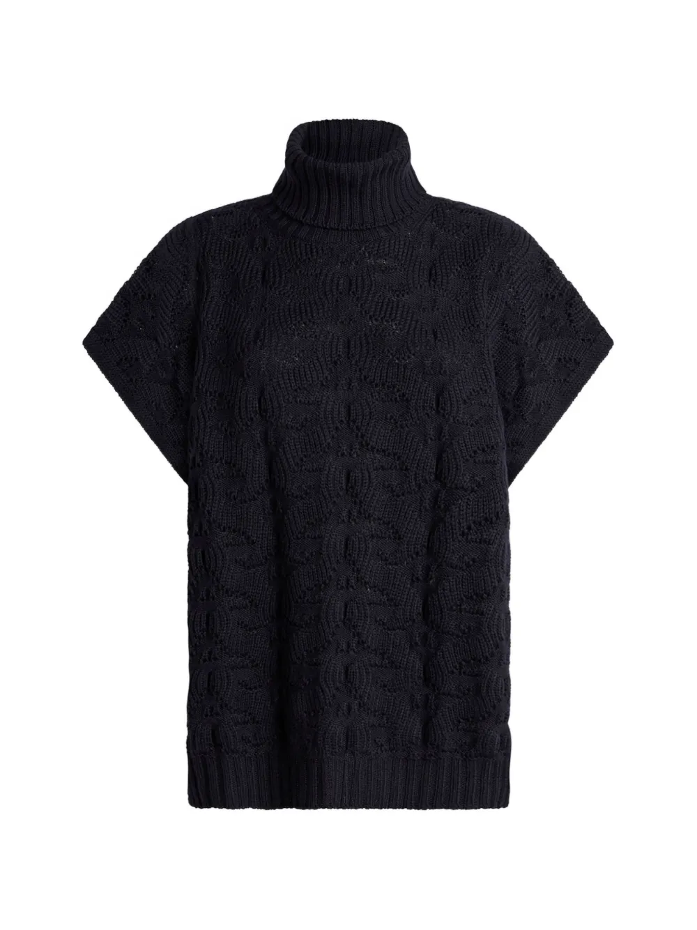 ETRO wool-blend turtleneck sweater with paisley detailing - Blue