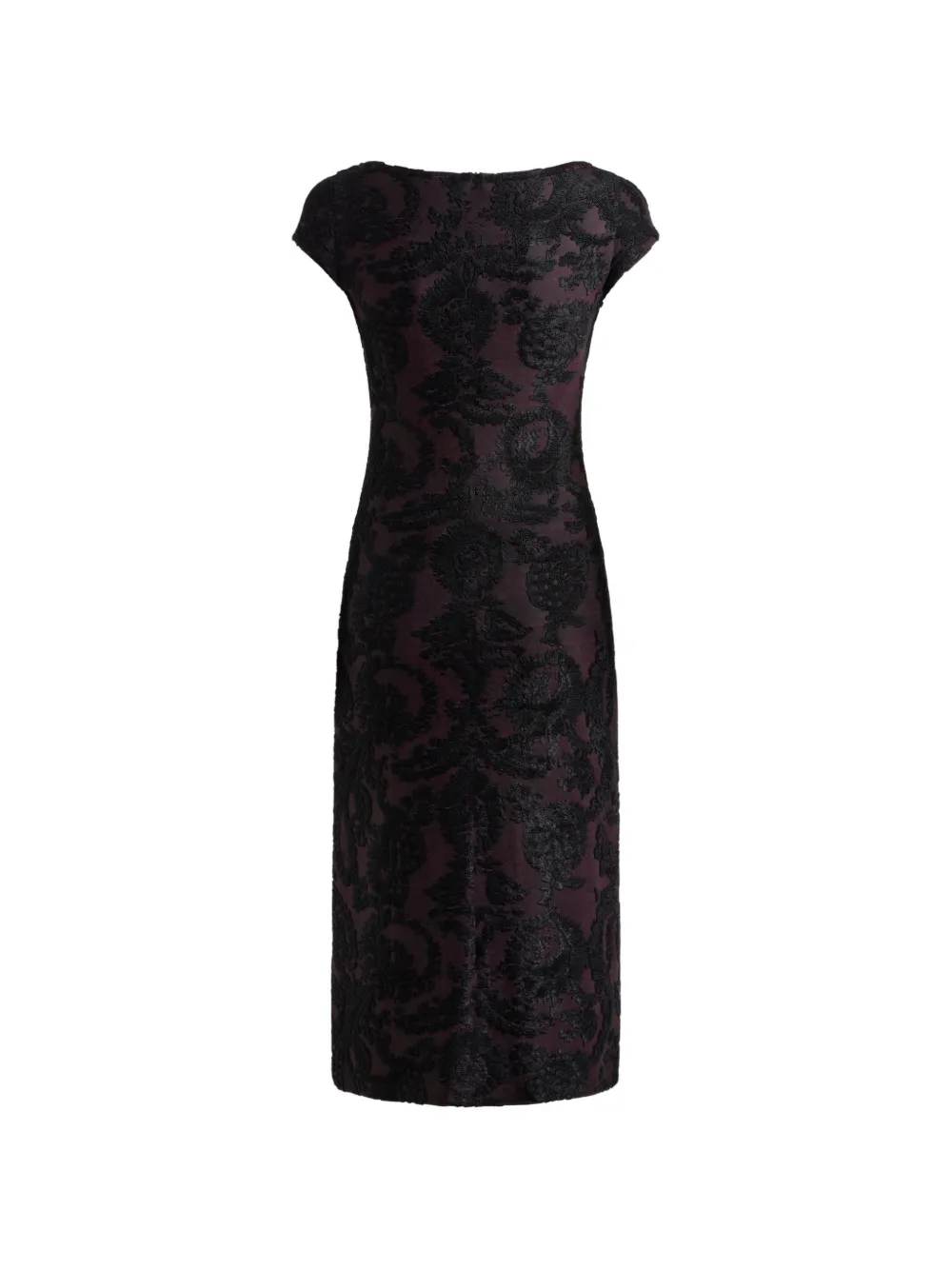 ETRO chenille jacquard midi dress with Paisley foliage motif - Black