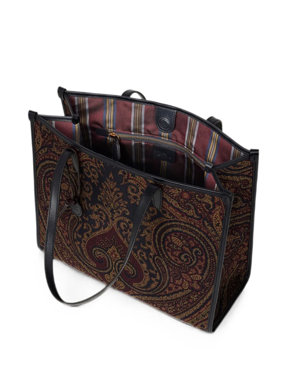 ETRO Grote Lov tter schoudertas met paisley-jacquard Blauw