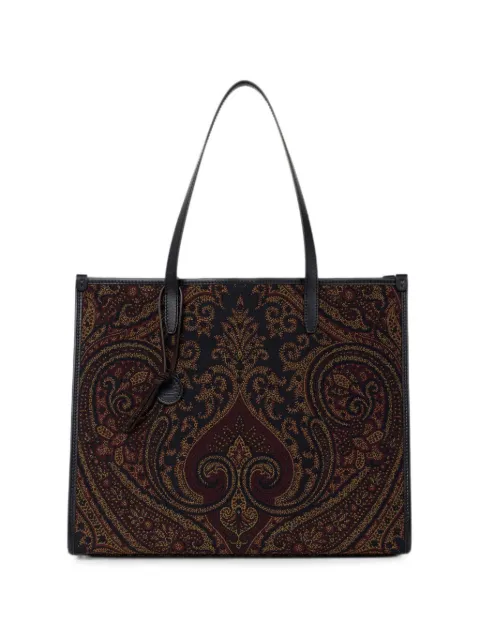 ETRO Bolsa Love Trotter grande em tecido de jacquard com motivo Paisley