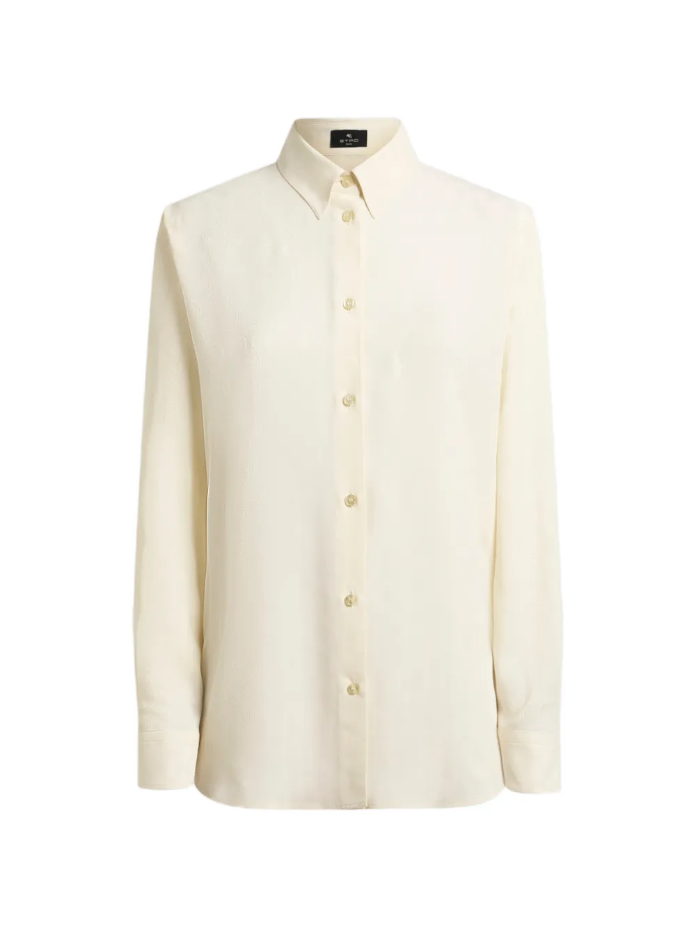 Etro Silk-blend Jacquard Shirt With Paisley Motif In Multi