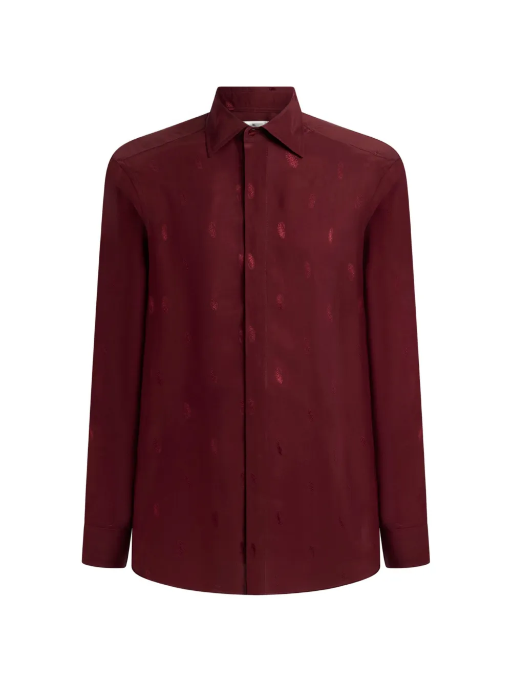 ETRO silk-blend jacquard shirt with fil coupé paisleys