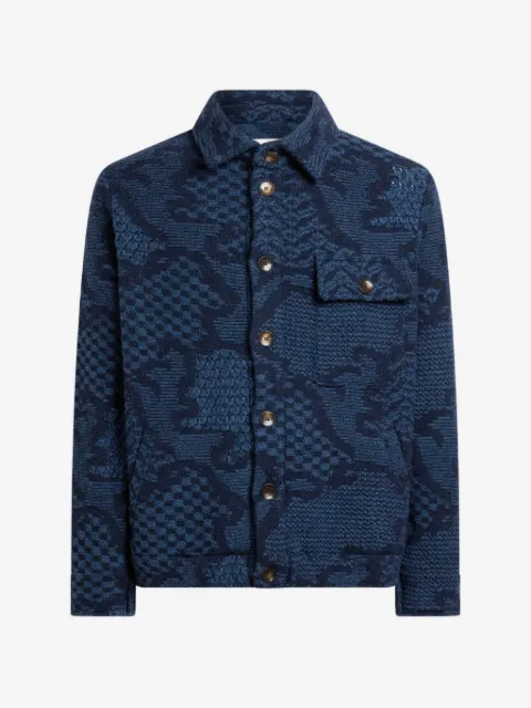 ETRO patterned wool-blend overshirt jacket
