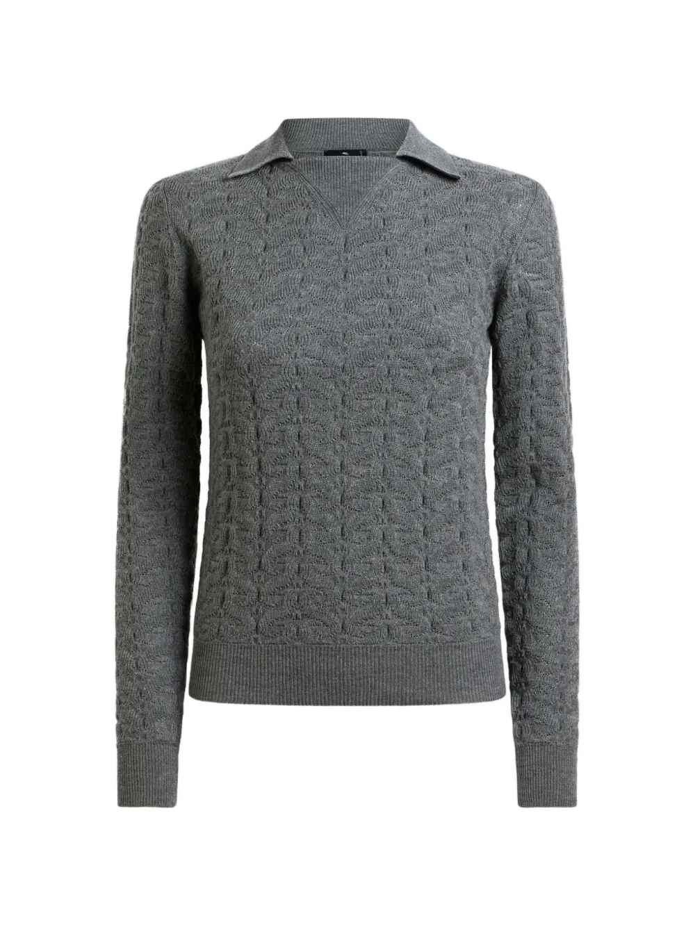 ETRO cable-knit sweater - Grey