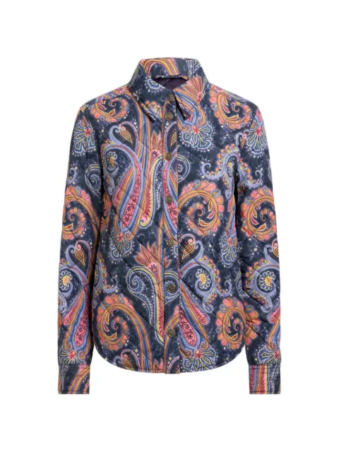 ETRO sobrecamisa acolchada con motivo Paisley