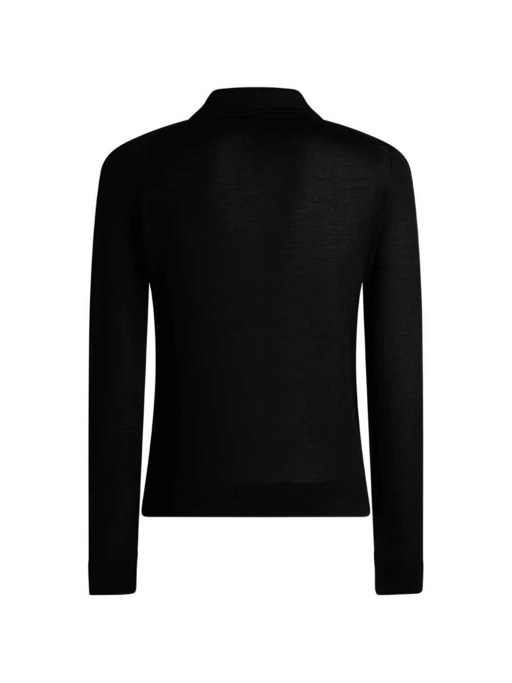 ETRO Wollen en zijden trui in polostijl Zwart
