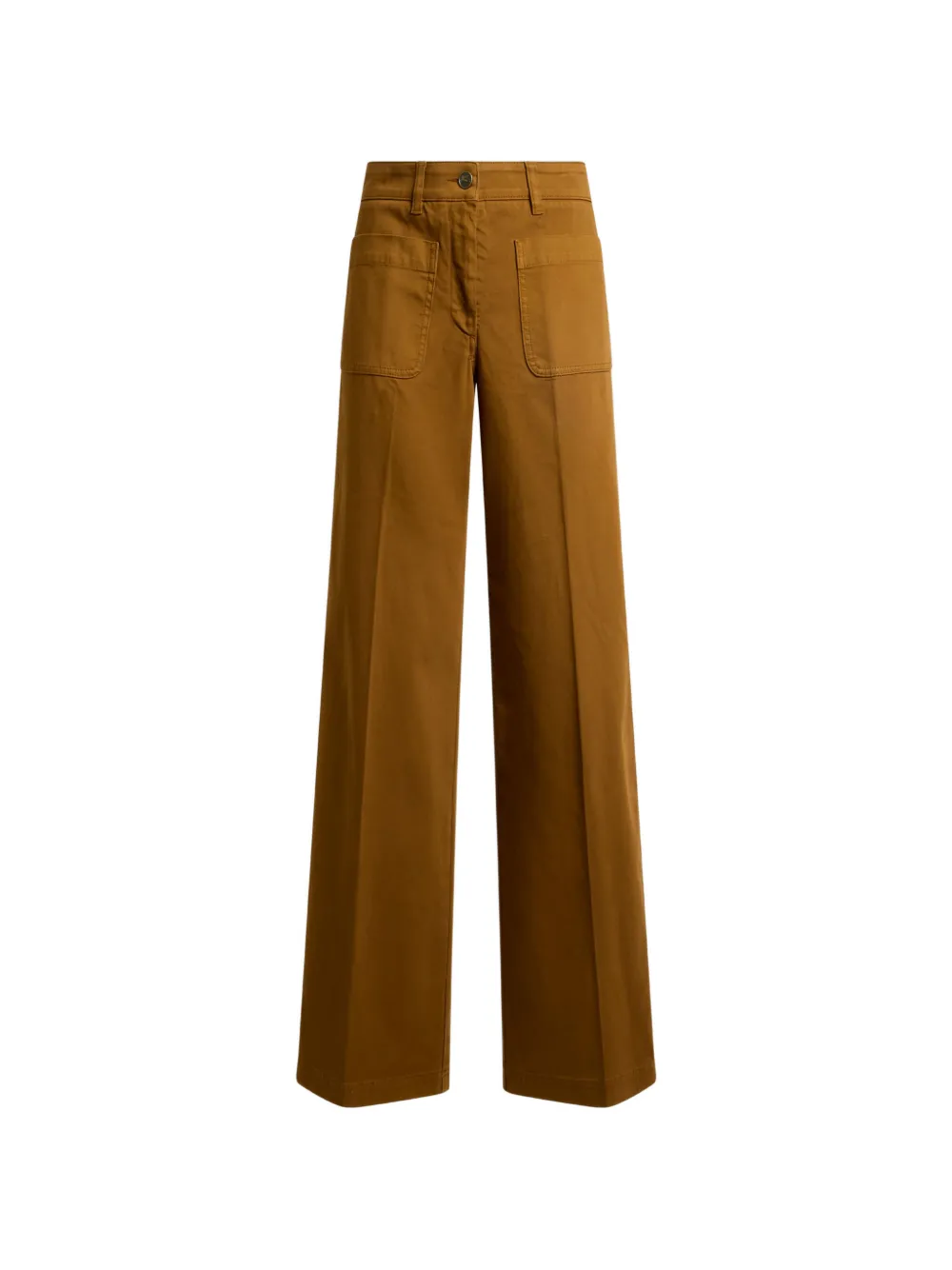 ETRO Jeans aus ausgestelltem Denim mit Pegaso-Knöpfen - Braun
