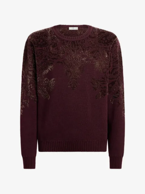 ETRO سويتر جاكار مزيج صوف بنقش شنيل