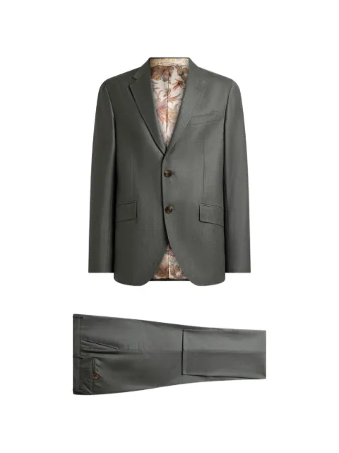 ETRO  single-breasted suit in wool flannel