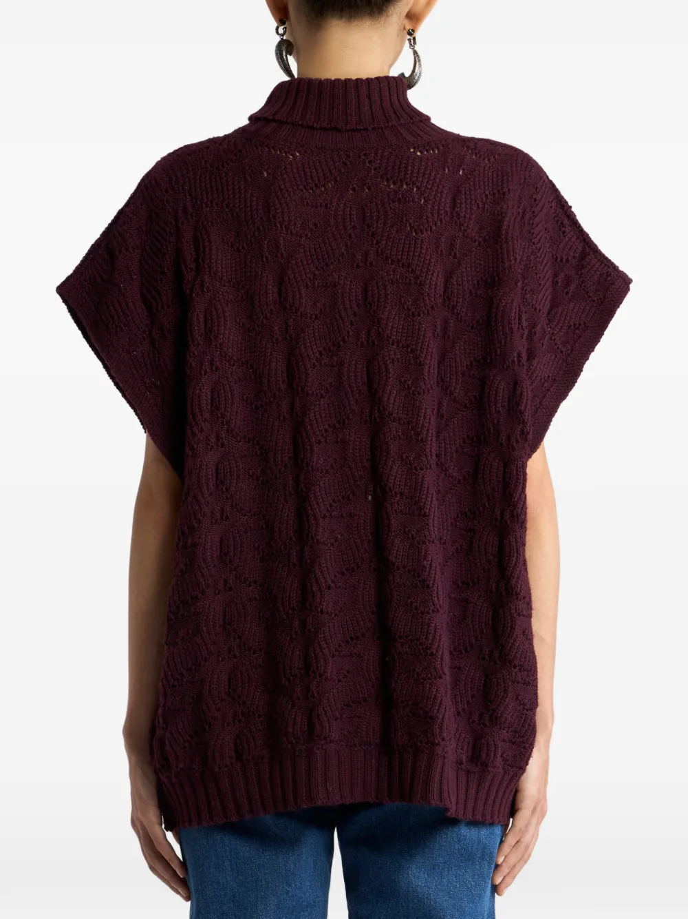 ETRO Kabelgebreide coltrui Paars