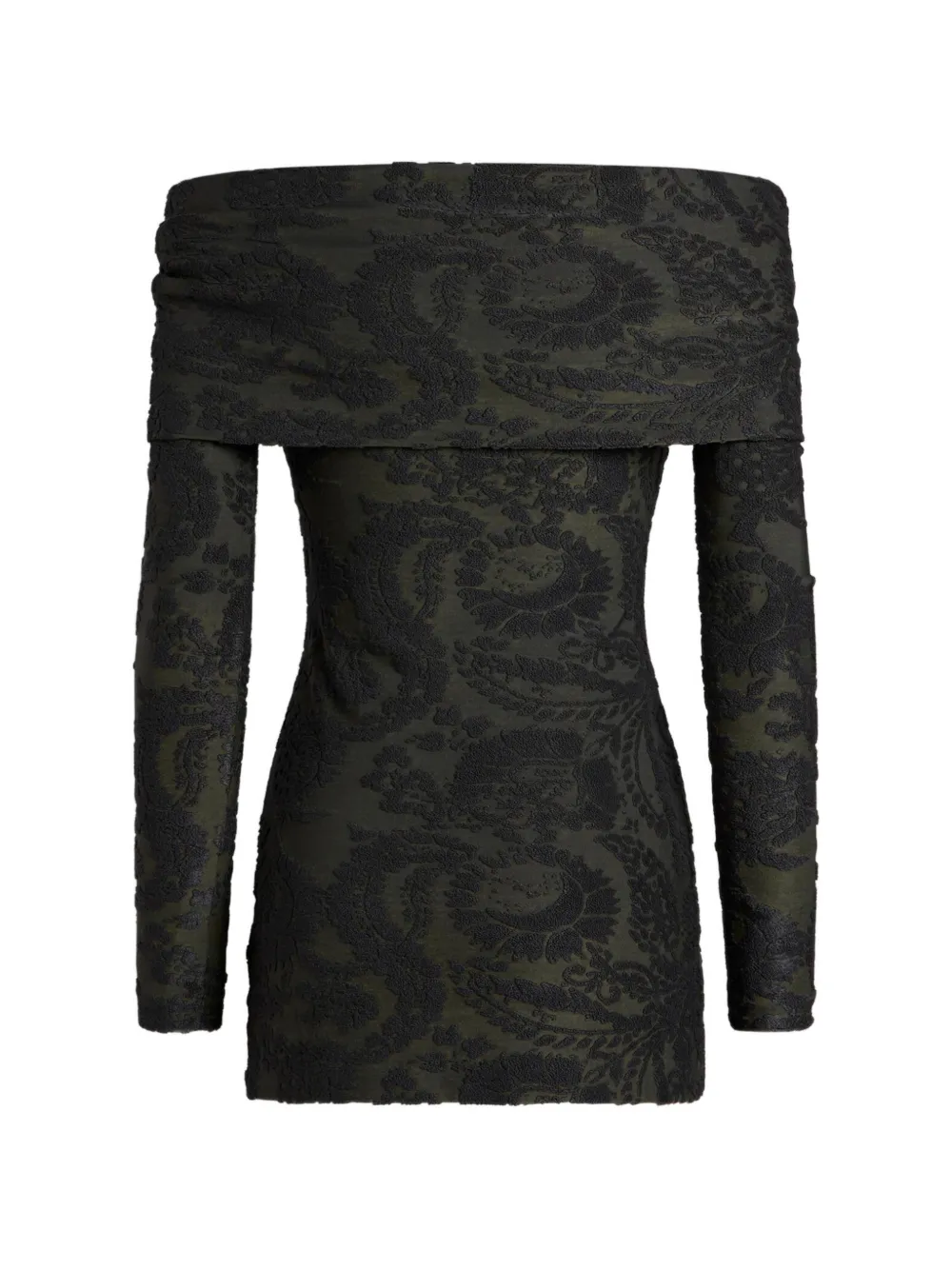 ETRO Chenille jacquard trui met Paisley blader-motief Groen