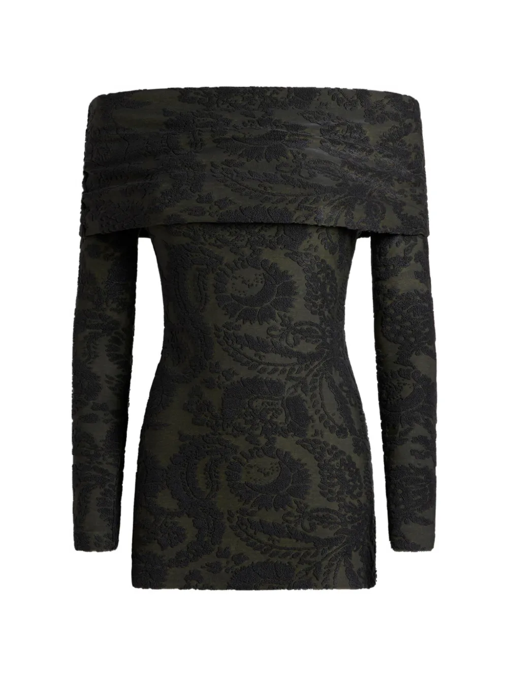 ETRO Maglione in ciniglia jacquard con motivo paisley - Verde