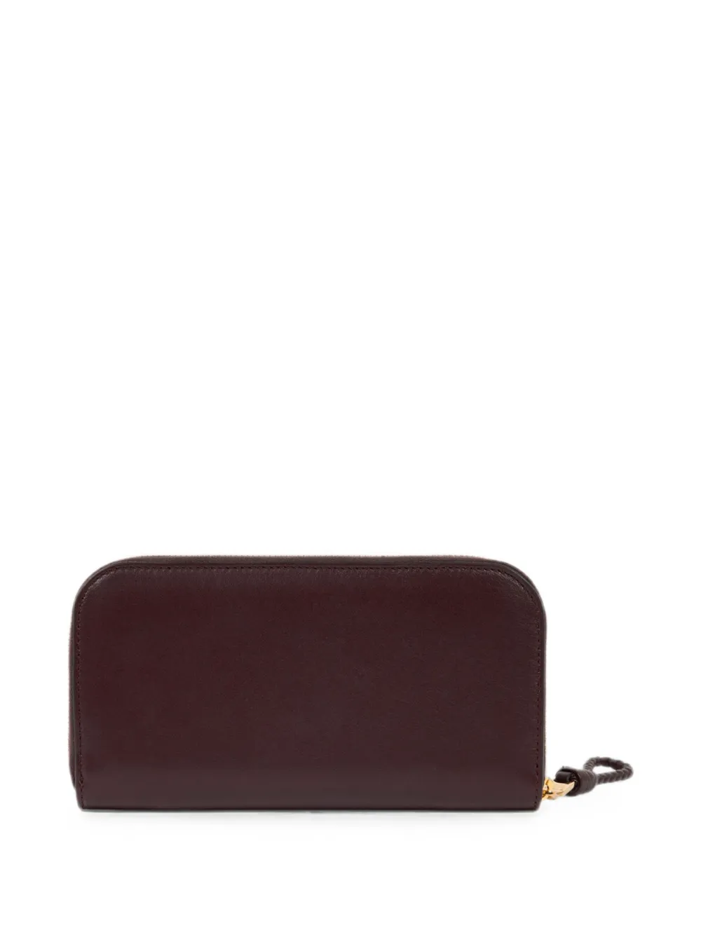 ETRO Libra leren portemonnee met rits en Pegaso Rood