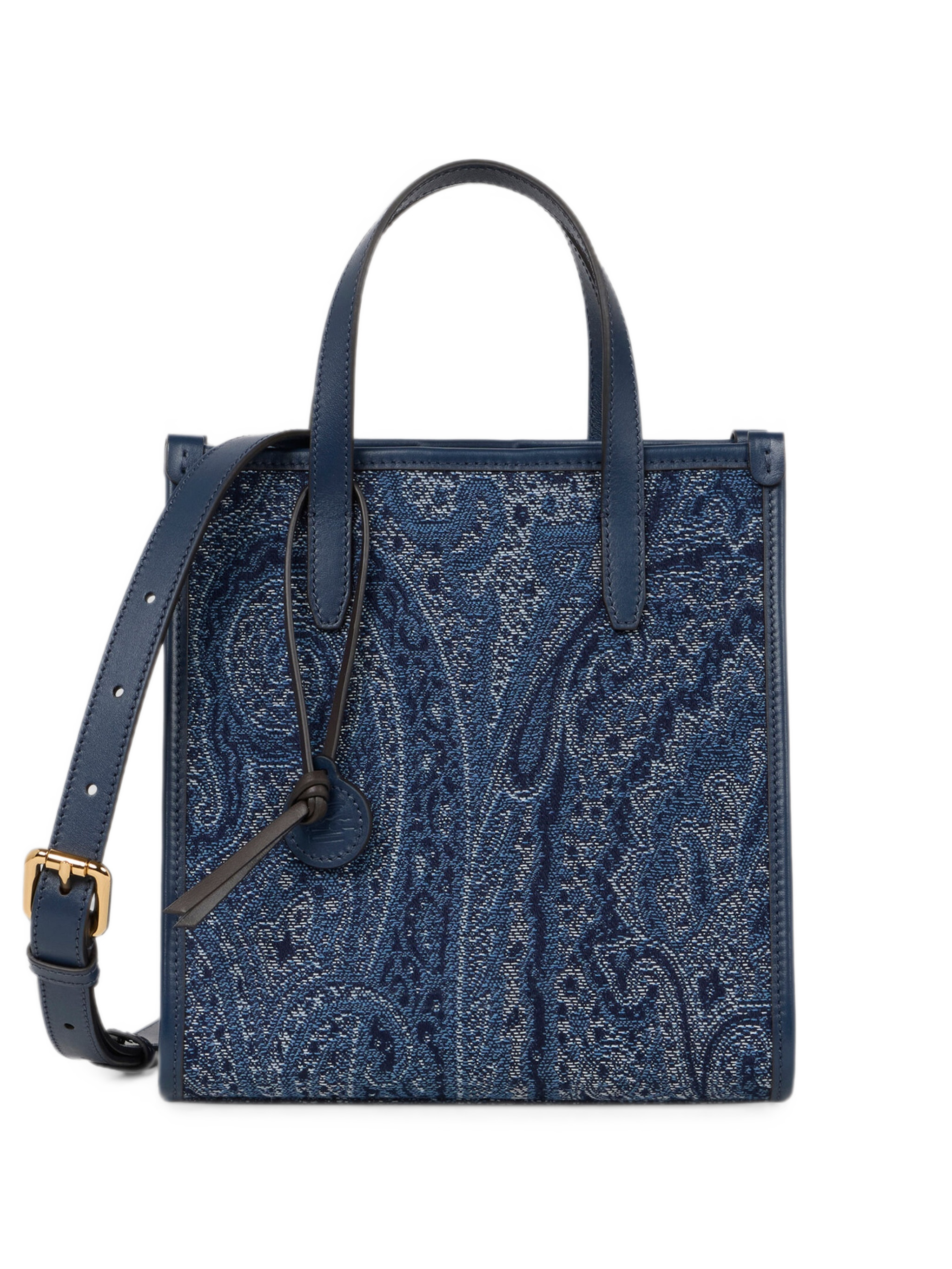small Love Trotter bag in jacquard denim with Paisley motif - Image 1