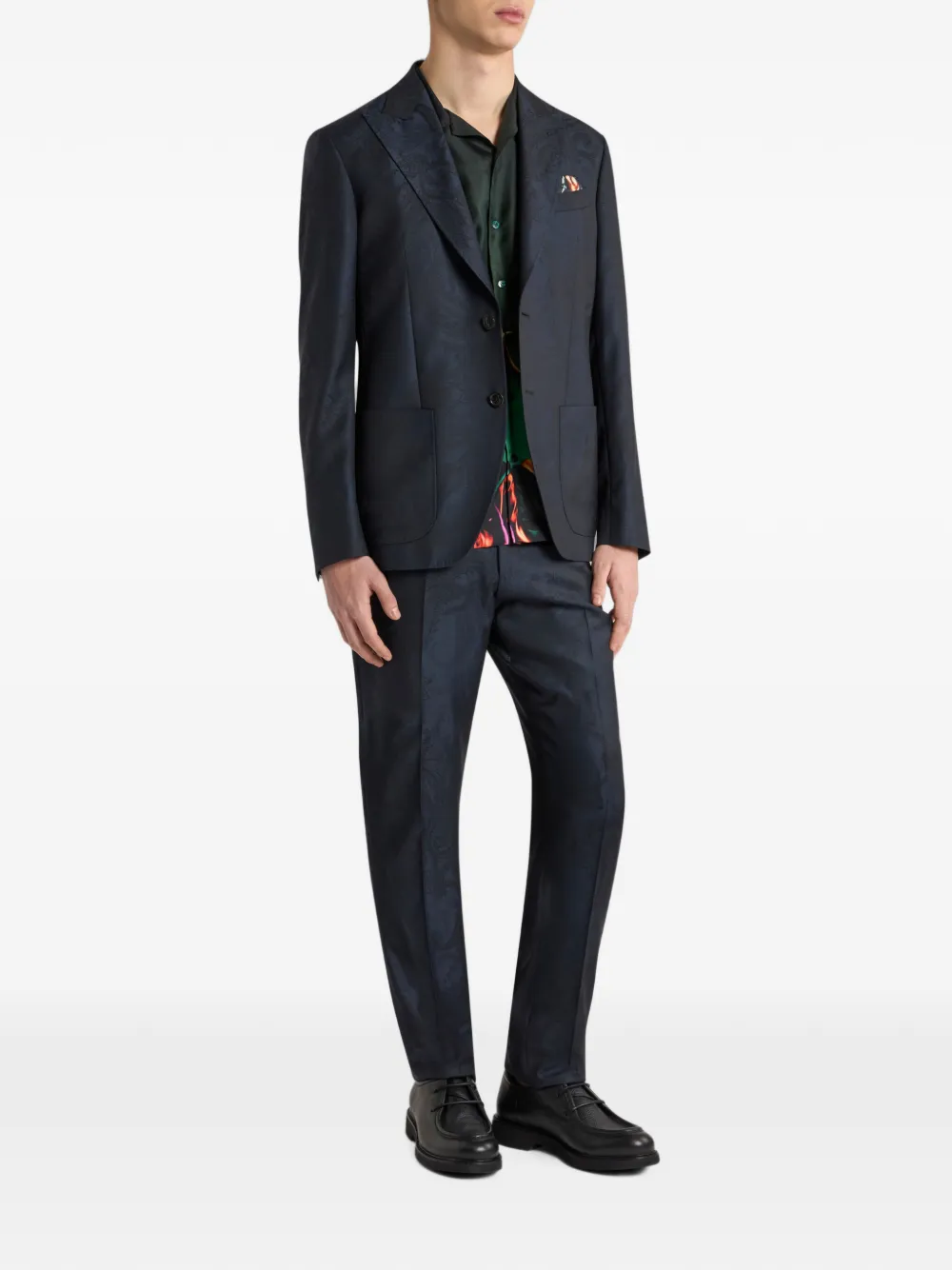 ETRO Zijden bowlingshirt met dieren-print Groen