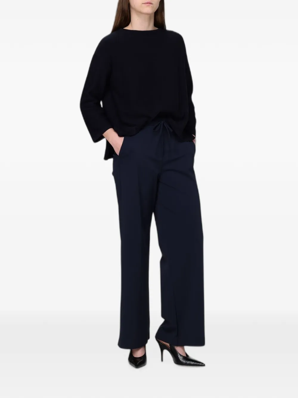  Max Mara Stretch-jersey Drawstring Trousers - Azul 