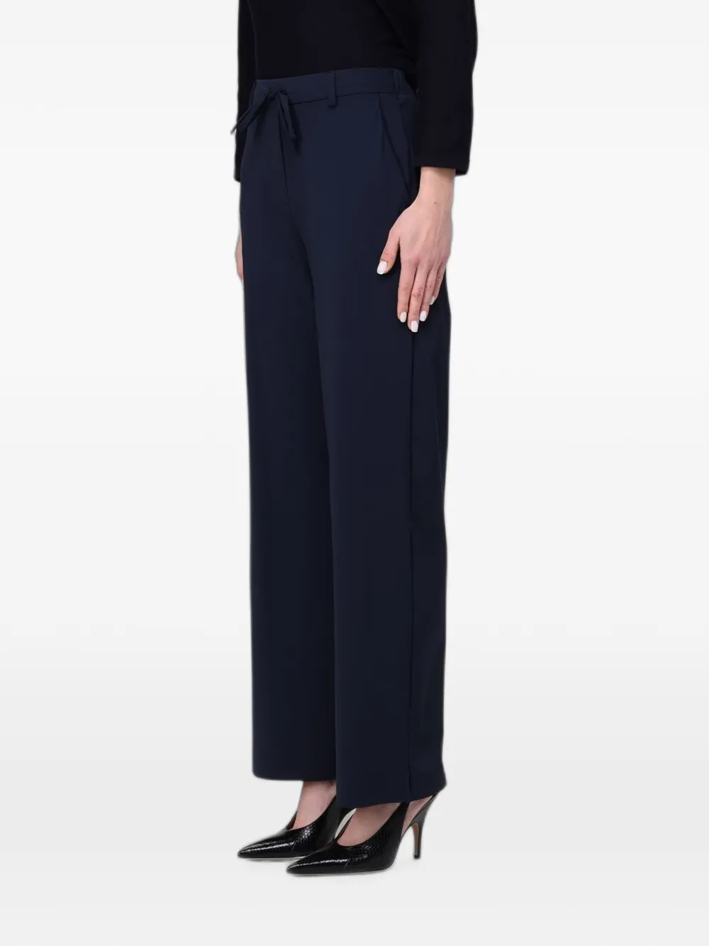  Max Mara Stretch-jersey Drawstring Trousers - Azul 