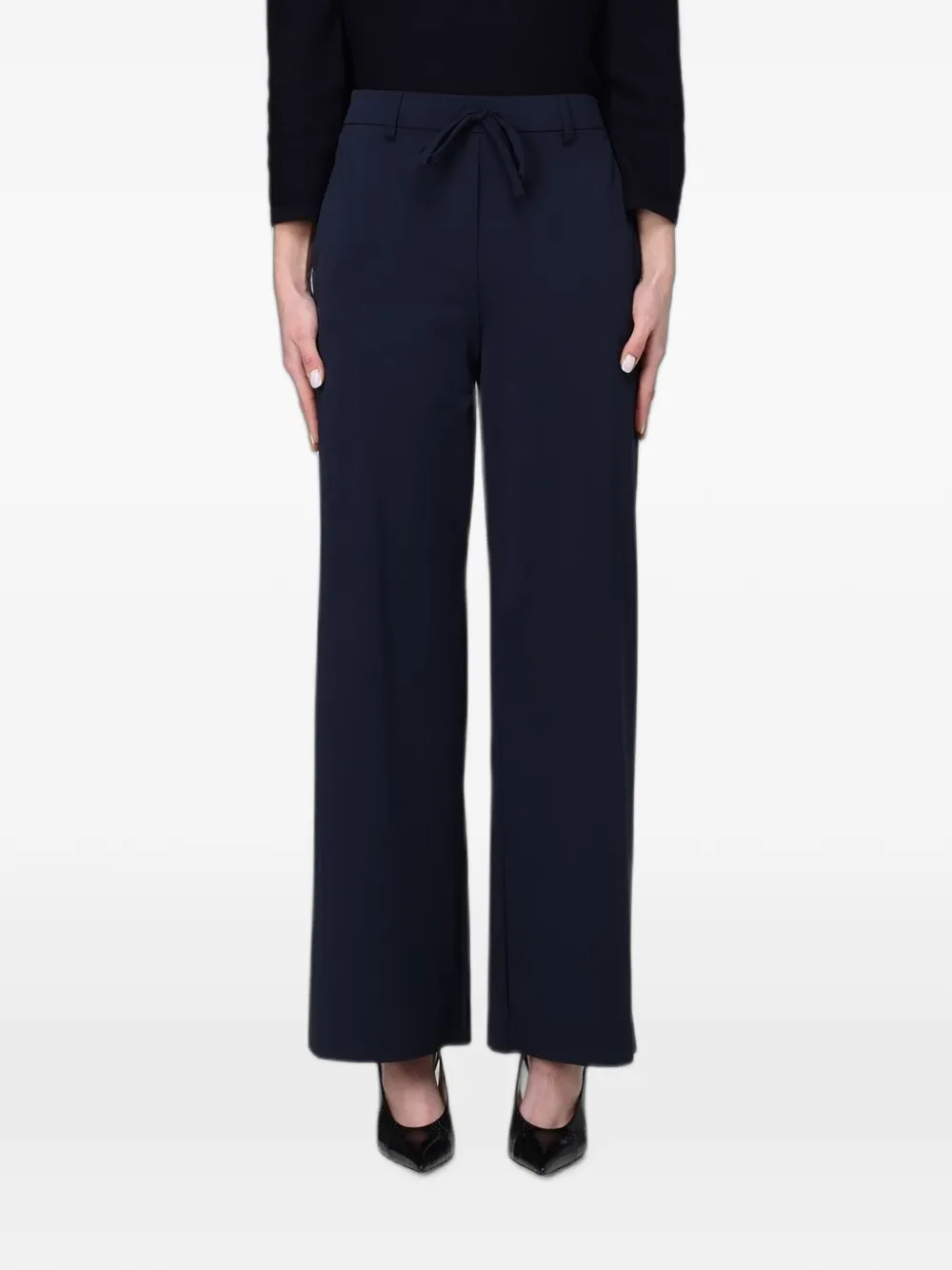 Max Mara stretch-jersey drawstring trousers - Blue