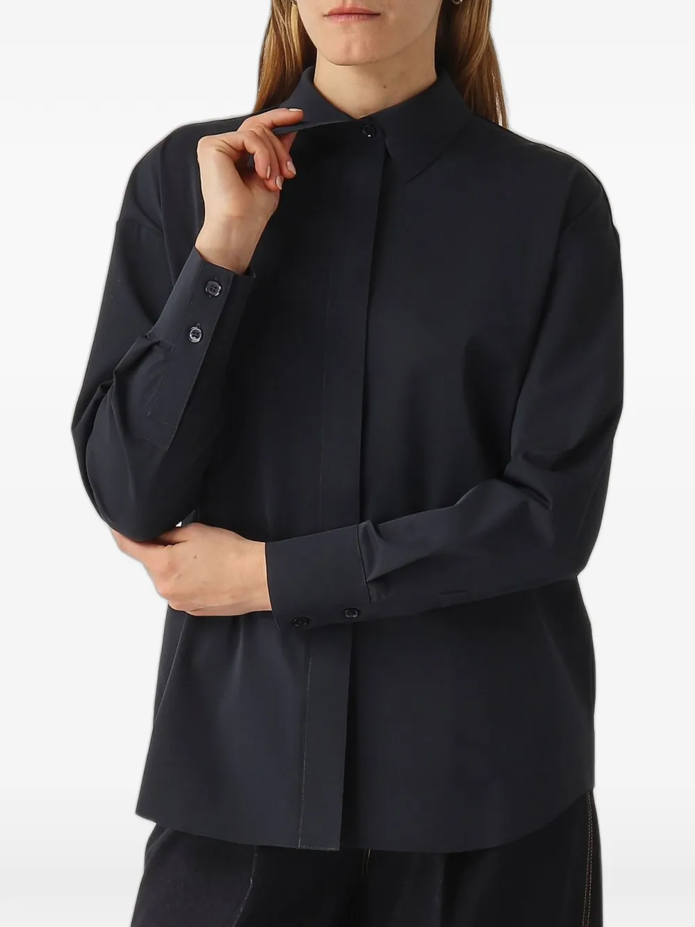 Max Mara Overhemd met lange mouwen Blauw