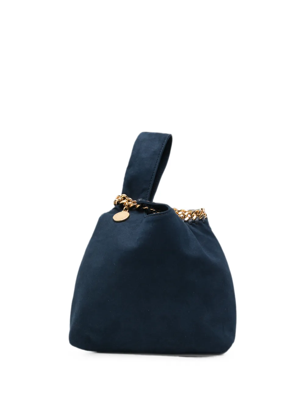 Stella McCartney Falabella chain-trim clutch bag - Blu