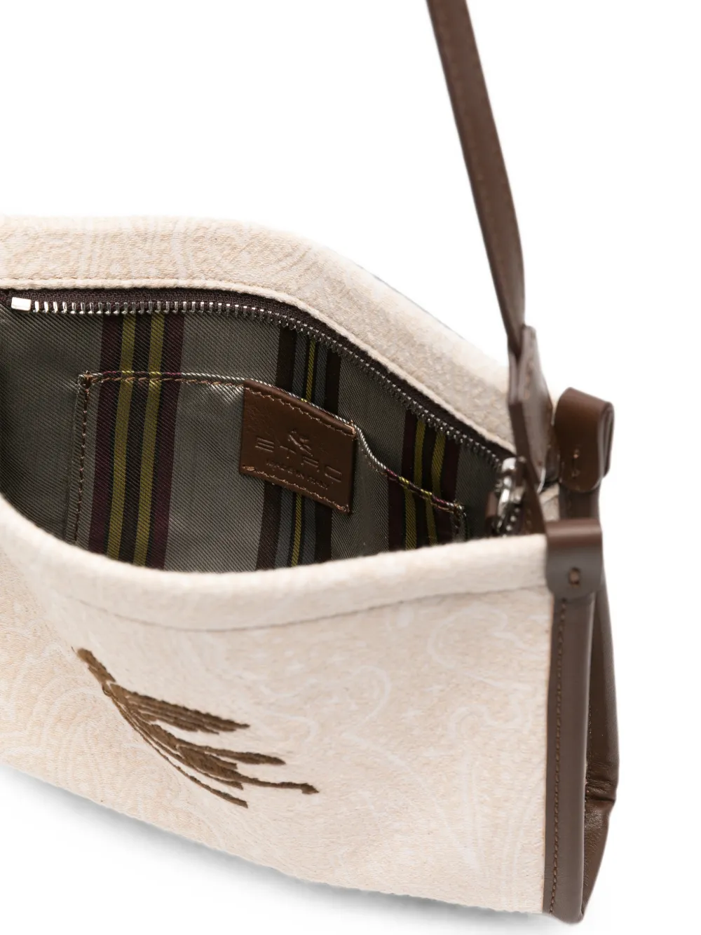ETRO KIDS Pegaso schoudertas met paisley-jacquard Beige