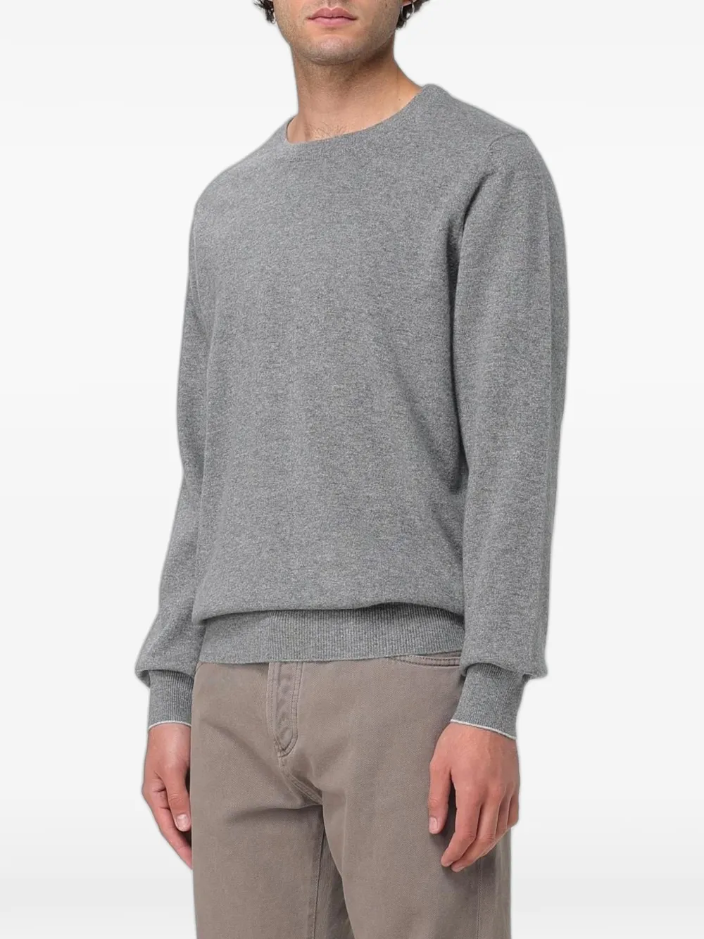 Brunello Cucinelli Kasjmier trui met ronde hals Grijs