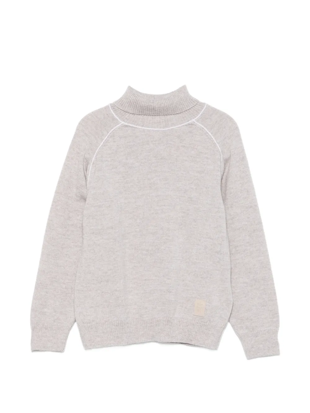 Eleventy Kids' Roll-neck Sweater In Gray
