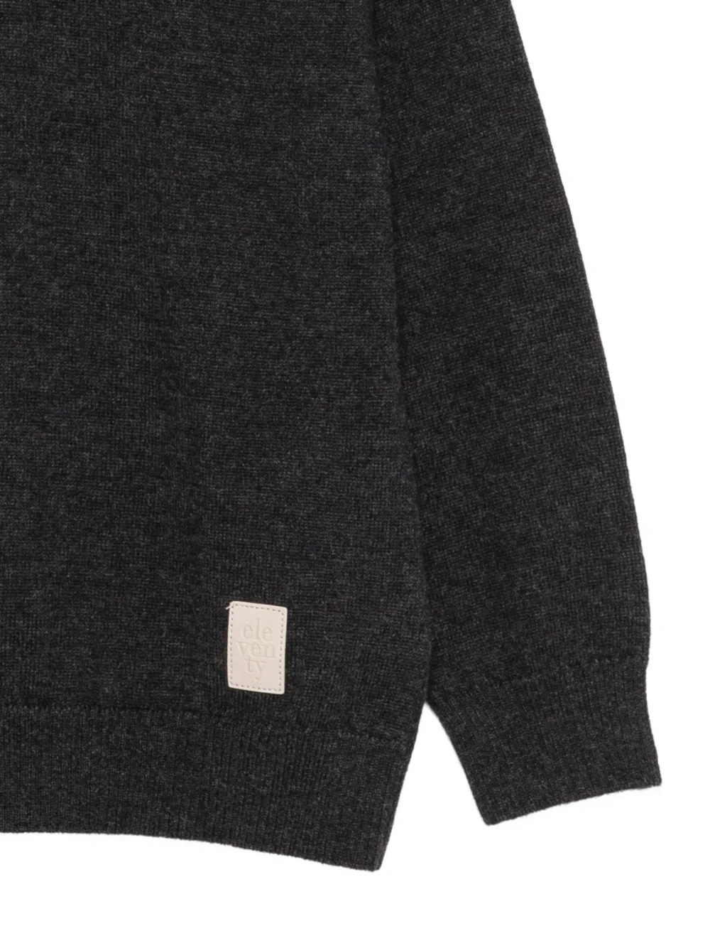 Eleventy Kids Trui met raglan mouwen en afwerking Grijs