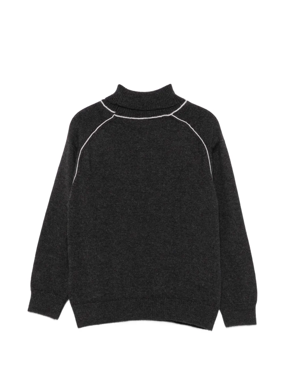 Eleventy Kids Trui met raglan mouwen en afwerking Grijs