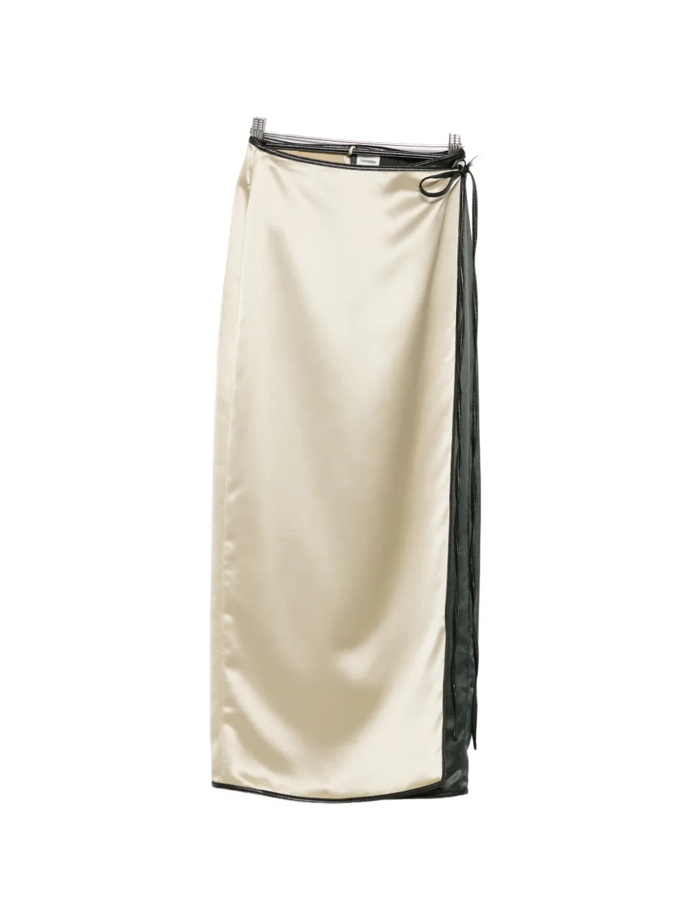 Nanushka Niamh two-tone wrap-design maxi skirt - Neutrals