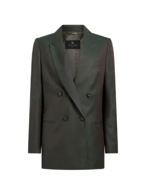 ETRO ペイズリー シングルジャケット | ブラウン | FARFETCH JP