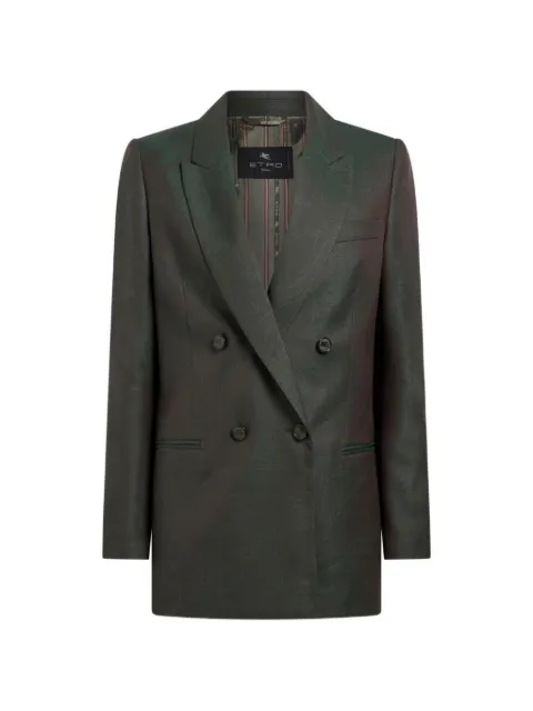 ETRO chaqueta jacquard de lana con motivo Paisley