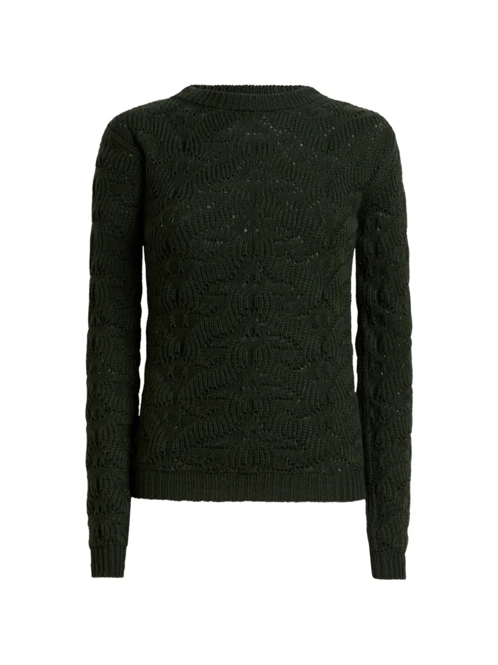 ETRO wool-blend sweater with paisley detailing - Green