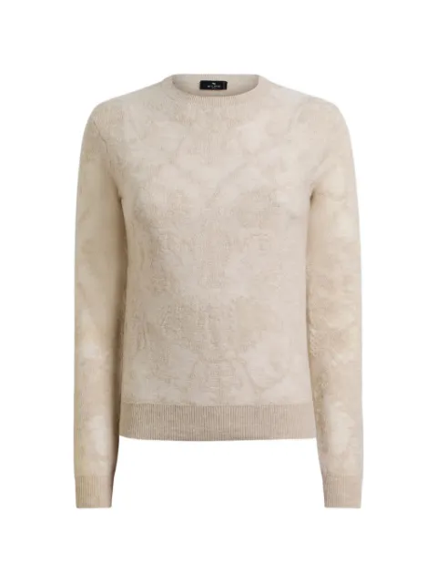 ETRO suéter de lana en jacquard con motivo
