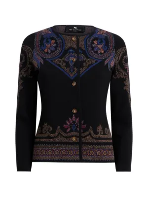 Dolce & Gabbana Cardigan Com Estampa De Leopardo | Marrom