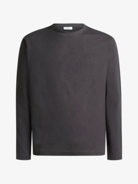ETRO suéter de jersey de algodón con motivo de árnica