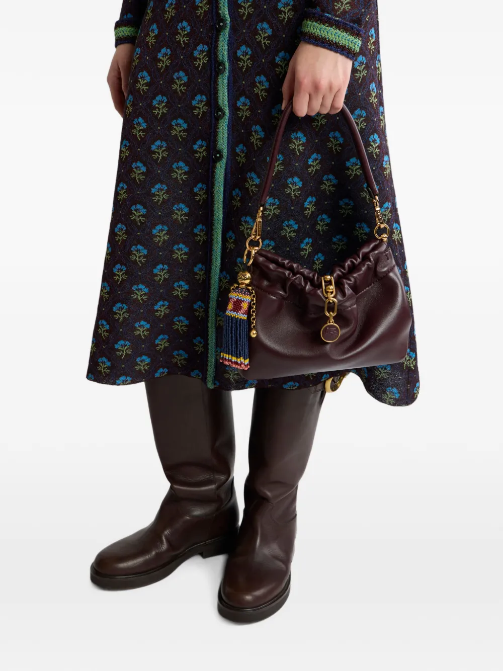 ETRO Poppenbedel met kralen Blauw