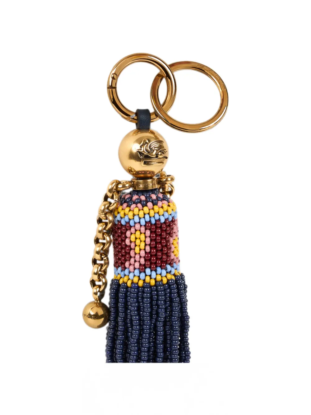 ETRO Poppenbedel met kralen Blauw