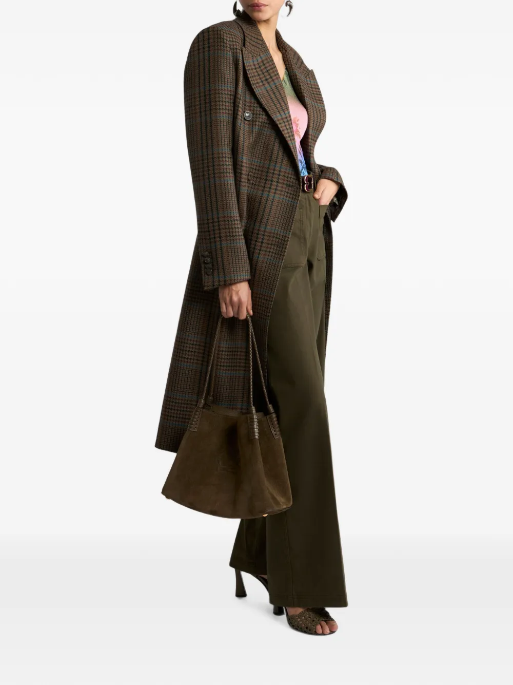 ETRO Jeans met wijde pijpen Groen