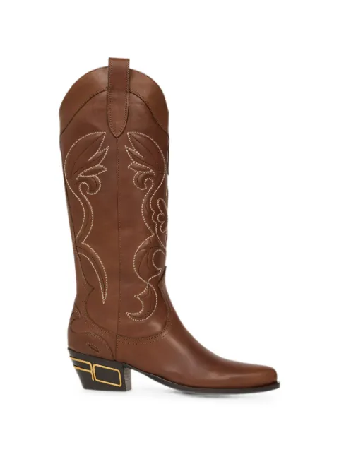 ETRO Texan-style leather boots