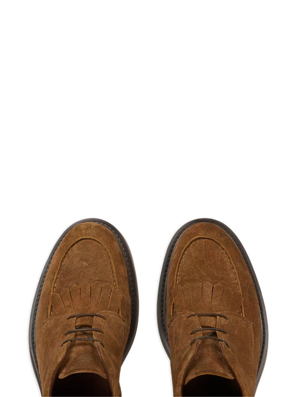 ETRO Suède loafers met Arnica-motief Bruin