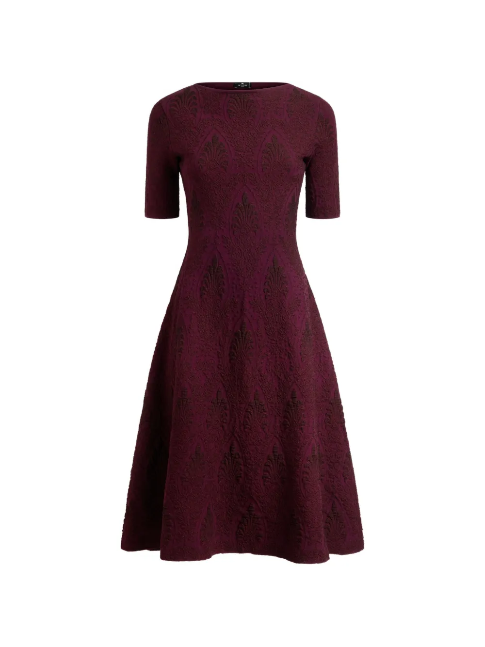 ETRO jacquard midi dress with medallion motif - Red