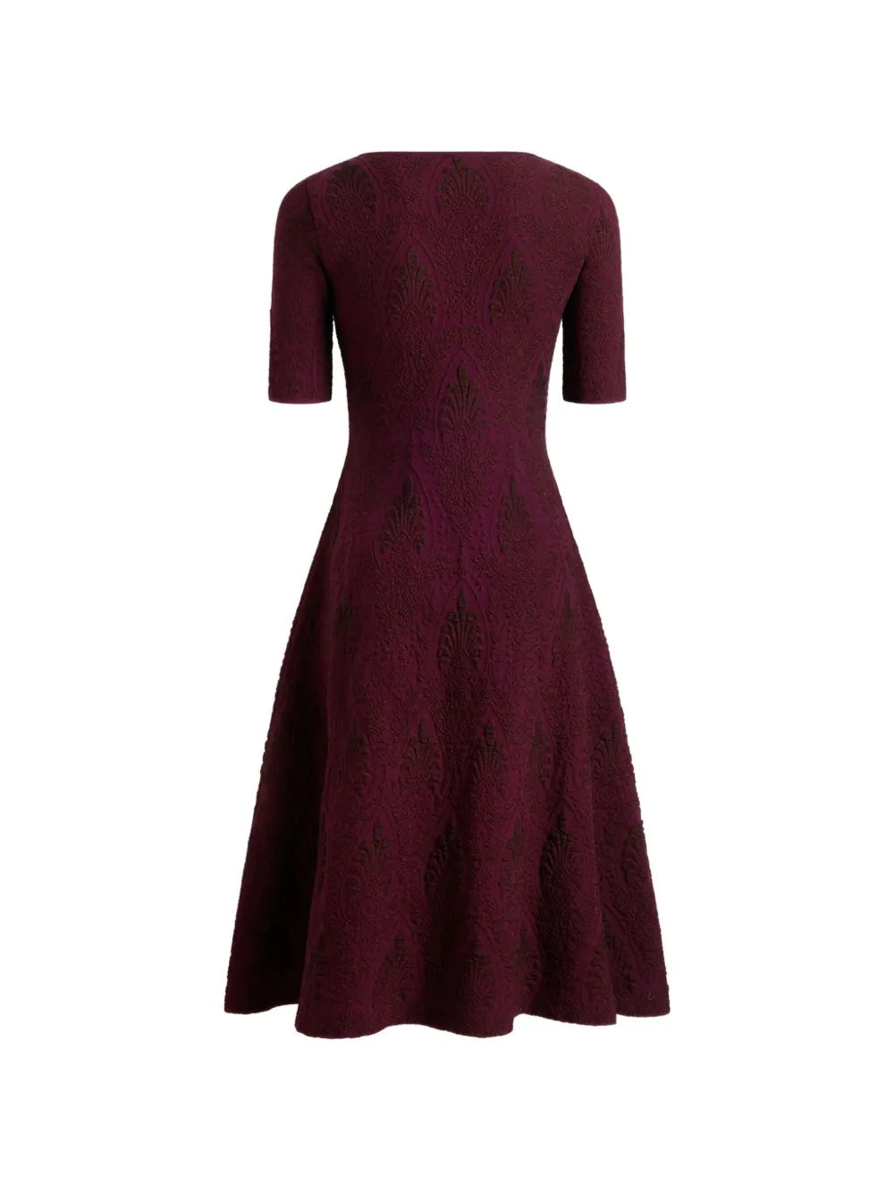 ETRO Jacquard midi-jurk met medaillon-motief Rood