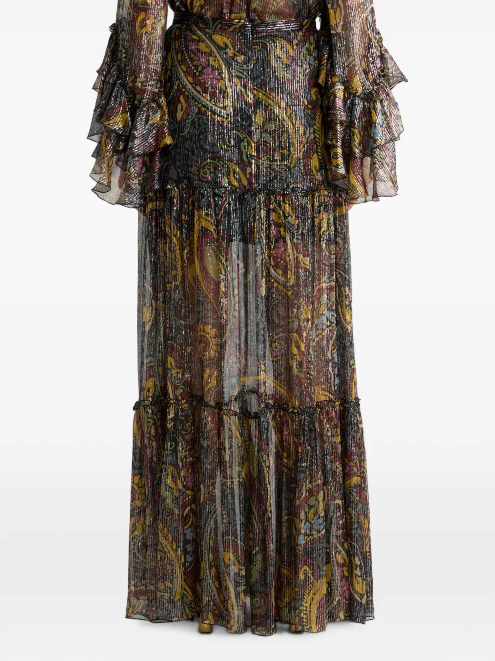 ETRO Maxi-rok met paisley-print Zwart