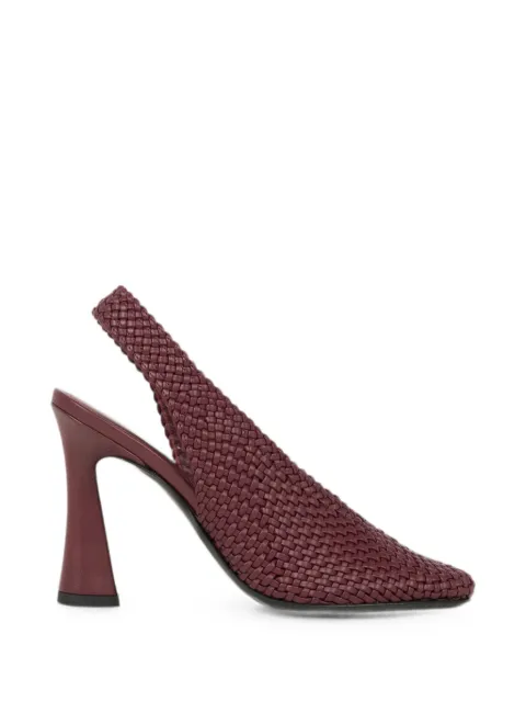 ETRO woven slingback pumps