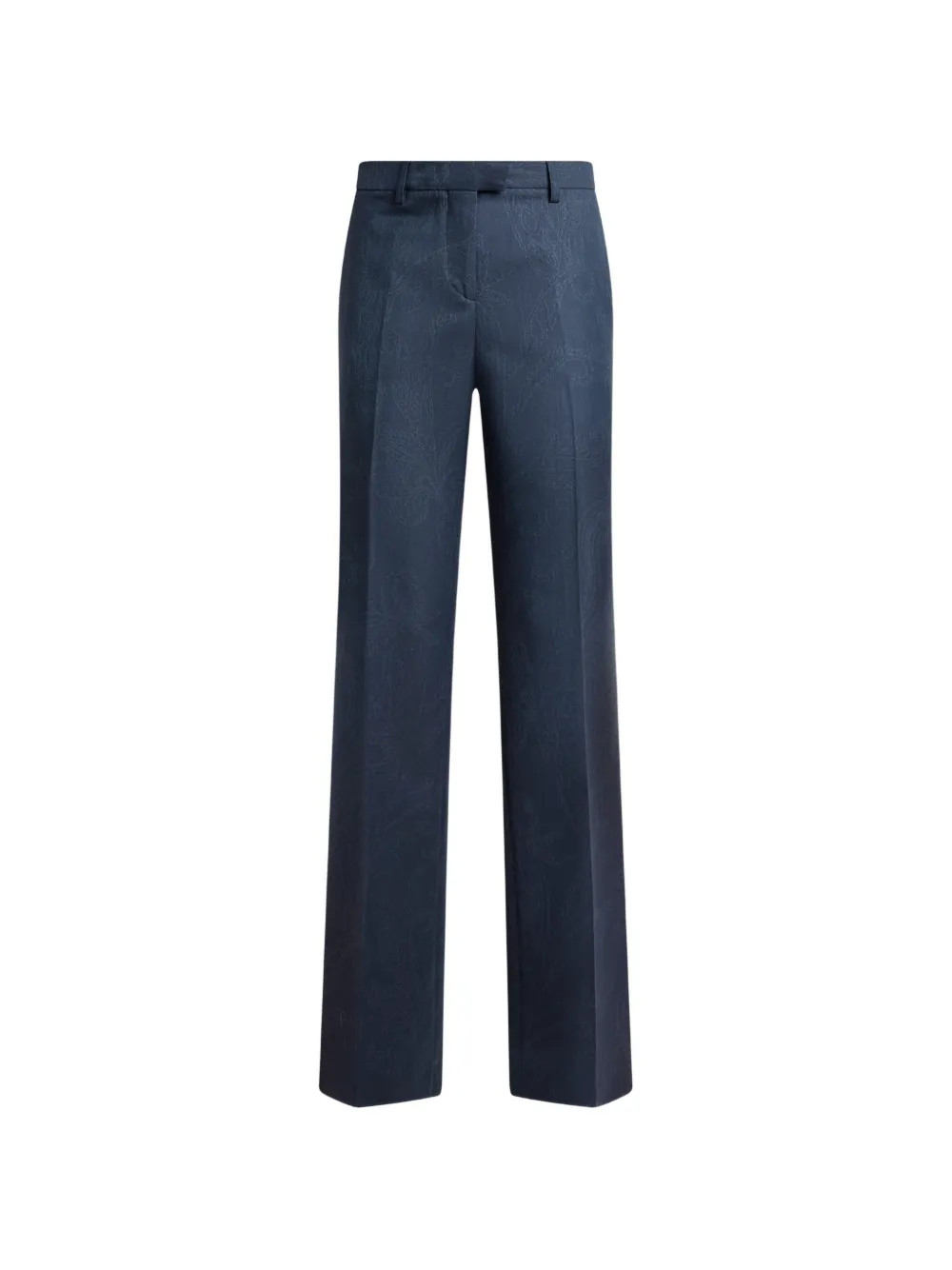 ETRO Pantaloni in lana jacquard con motivo paisley - Blu